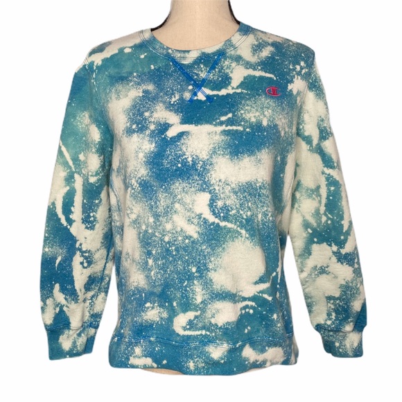 Champion Tops - Champion Bleached Classic Logo Crewneck Sweatshirt